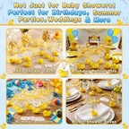 Leelosp Duck Soap Party Favors Gift with Transparent Bags and Thanks Tag for Baby Shower Guest Reveal Baptism Shower Wedding Birthday Summer Party Favor Decorations Supplies (100 Sets,Yellow) - Image 6