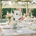 Round Cake Stand - 12 Inch Diameter Acrylic Dessert Display Stand with Crystal Chandelier, Cupcakes Serving Plate for Party Wedding Birthday Festival Event Decorations - Image 4