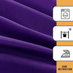 Obstal 2 Pack Table Clothes for 8 Foot Rectangle Tables, Purple - Image 5