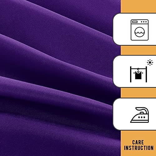 Obstal 2 Pack Table Clothes for 8 Foot Rectangle Tables, Purple - Image 5