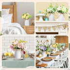 Wavwavw 6 Pcs Wedding Table Centerpieces Artificial Camellias Flowers Decor - Image 6