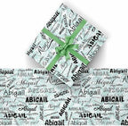 AOFUN Wrapping Paper Roll with Printed Name Paper Gifts For Husband Valentine'S Wrapping Paper Personalized Birthday Gifts 5 Rolls 58" x 23" - Image 2