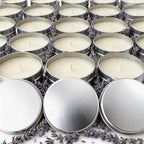 50 Pcs 2oz Bulk Mini Lavender Scented Soy Candle Set, Wedding Favors for Guests, Natural Soy Wax, Perfect for Party Favors, Home Decor & Event Supplies by Trxvxo