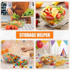Vesici 72 Pcs 8 oz Clear Plastic Candy Bowls Set 36 Pcs Candy Containers - Image 4