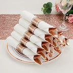 50 Pack Pre Rolled Rose Gold Plastic Silverware Set with Napkins,Disposable Wrapped Heavy Duty Cutlery Set for Wedding Birthday Party-50 Forks,Knives,Spoons,Utensils Set,Plasticware Bulk - Image 2