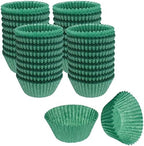 CybrTrayd No.5 Glassine Paper Approximately 2,500 Pieces – 1-1/4” Base, 3/4” Wall Candy Cups, Green by CybrTrayd