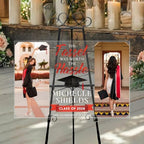 Personalized Clear Graduation Yard Sign with Photo – Custom Acrylic Welcome Sign “Tassel Was Worth the Hassle” for High School Senior & College Graduation Party, Class of 2026 Outdoor Decor - Image 3