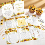 Funnymoom 426 Pcs Sunflower Baby Shower Games Set, 8 Games - Image 2