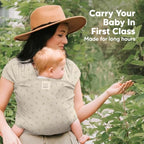 KeaBabies Baby Wrap Carrier, All in 1 Original Baby Carrier (Leafy) - Image 6