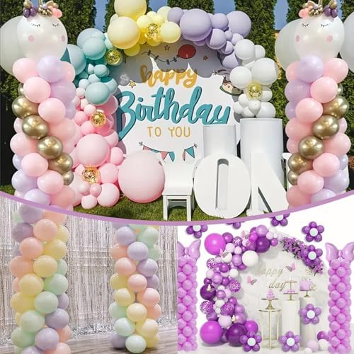 Balloon Column Stand Kit, Set of 4 – 7ft Height Adjustable Balloon Arch Stand Kit, Metal Telescopic Balloon Stand for Baby Shower, Birthday, Wedding, and Graduation - Image 6