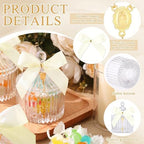 Vesici 20 Sets Baptism Party Favors for Guests Crystal Candy Bowl, White - Image 3