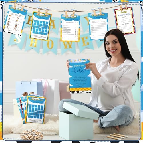 Patelai 321 Pcs Baby Shower Games Supplies, Boy Story - Image 6
