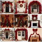 VZQI Extra Large Red Velvet Christmas Bow with Decorative Ribbon - Image 6