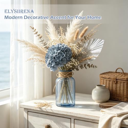 Glass Flower Vase,12 PCS Farmhouse Mason Jar for Centerpiece - Image 5