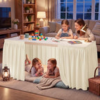9FT Table Skirt for Teacher Desk Ruffle Desk Skirt for Dorm - Image 2