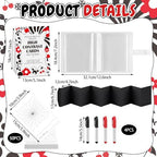 Sinload 57 Pcs Baby DIY High Contrast Card Games Set, Red,Black - Image 2