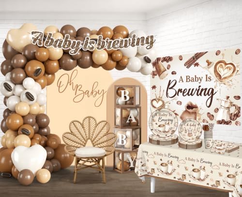 Complete A Baby is Brewing Baby Shower Decorations for Coffee Themed Party - Image 3