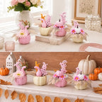 Amyhill 8 Pcs Fall Pink Pumpkin Baby Shower Table Centerpiece Decor, Fruit - Image 6