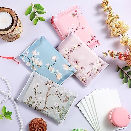 PerKoop 100 Pack Pocket Tissues Travel Slim Packs Small Facial Tissues Wallet Size Toilet Paper for Travel Guest Wedding Supplies, 4 Styles(Colorful Flowers) - Image 4
