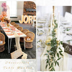 12 Pcs Beige Cheesecloth Table Runner 10FT Runner for Tables Boho Gauze Fabric Table Runner Decoration Rustic Sheer Runner for Wedding Bridal Shower Birthday Party Table Decor (35 x 120 Inches Long) - Image 5
