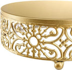 Hedume 3 Pack Cake Stand, Round Metal Cake Stands, 8" 10" 12" Dessert Display Cupcake Stands, Wedding Brithday Party Celebration Dessert Cake Display Plates-Gold - Image 4