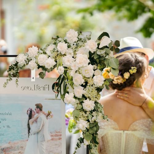 Adjustable Sign Holder, Heavy‑Duty Easel Stand, Wedding Sign Stand forWedding, Birthday, Baby Shower Events(Black M ) - Image 5