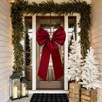 Meseey Giant Satin Bow 27x39 Inch Extra Large Decorative Bow for Christmas Tree Topper,Party,Home Wall,Baby Shower & Birthday Decor（Burgundy - Image 3