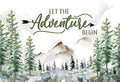 10X8FT Woodland Baby Shower Decorations Backdrop Adventure Awaits Backdrop Let The Adventure Begin Banner F73 by Alltten