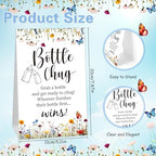 TrelaCo 20 Pcs Bottle Chug Game, Wildflower Baby Shower Favors, Pink - Image 3