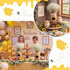 2 Set Honeybee Beehive Vase Decor Include Baby Breaths - Image 6
