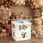 AmazingSpark 28in Giant Gender Reveal Gift Box Kit, Neutral Bear - Image 6