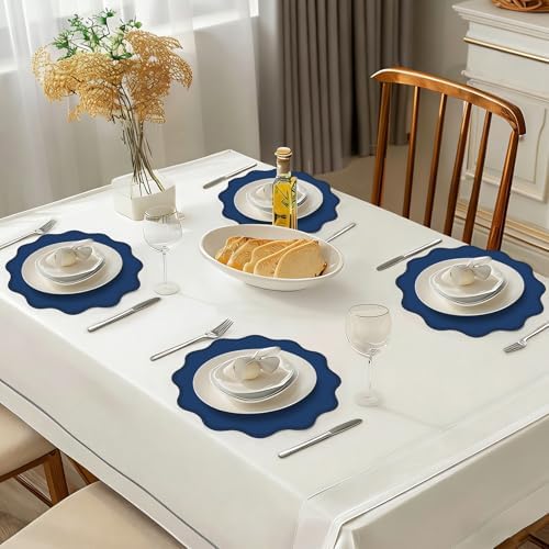 100 Pcs Navy Blue Thick Paper Placemats, Disposable Waterproof Place Mats - Image 6