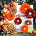 Serwalin 8 Pcs 31.5"*24"*20" Fall Giant Paper Flowers Decorations for Wall by Serwalin
