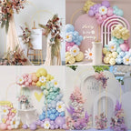 Wedding Arch Backdrop Stand Set of 2 Aluminum Gold Arched Frame (7.2FT, 6.6FT) for Birthday Party Bridal Baby Shower Ceremony Decoration - Image 7