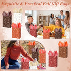 Kolldenn 100 Pcs Small Gift Bags Bulk, Orange, 8.27 x 5.91 x 3.15 Inch - Image 6