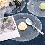 U-QE 60 Pieces Clear Plastic Plates - 10 Inch Clear Disposable Plates - Image 4