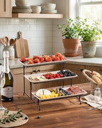 LAUCHUH 3 Tier Serving Tray, Porcelain Serving Platters and Trays for Party - Image 6