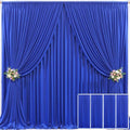 4 Panels Royal Blue Backdrop Curtain for Parties Wrinkle Free Blue Photo Curtains Backdrop Drapes Fabric Decoration for Wedding Birthday Party Baby Shower 20ft(W) x 10ft(H) by Tao-GePartyDecorations
