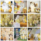 Cute Bee Baby Shower Arched Fabric Backdrop Covers Honeycomb Sweet Honey Arch Stand Cover for Birthday Party Decoration(Cover Only) - Image 5