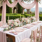 COLOSUS 60 PCS Pink Disposable Plastic Plates, Fancy Beaded Party Plates. - Image 5