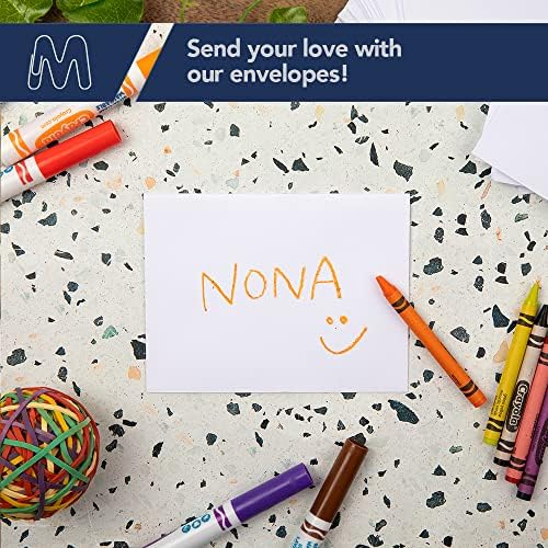 MOS White 5x7 Invitation Envelopes A7 (5.25 x 7.25 Inch) 500 Pack, Self-Seal Heavyweight for 5x7 Cards, Photos, Wedding Invitations, Greeting Cards, Thank You Cards, Announcements - Image 6