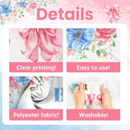 Mocsicka Boot or Bows Banner Cowboy Boots Pink Bows Gender Reveal Banner for Western Baby Shower Party Decorations (8x6ft) - Image 3