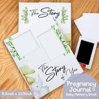 Baby Memory Book and Pregnancy Journal, Baby Book Keepsake with Clean-Touch Ink Pad for Newborn Hand and Footprints, Simple and Elegant Design, A Great Gift for Baby Showers and New Moms - Image 4