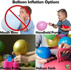 AFTERLOON® Biodegradable Balloons 100 pcs Pastel Assorted 12 Inch, Natural Rubber Latex Plastic-Free Alternative Matte Color Durable Thickened Extra Strong Helium Float, for Wedding Decor Rainbow - Image 4