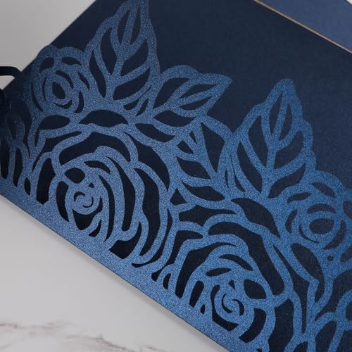 50pcs 250GSM Tri-Fold Wedding Invitations with Envelopes and RSVP Cards - Image 6