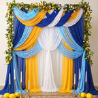 12 Pcs Amalfi Coast Party Decoration Blue Yellow Table Runner - Image 6
