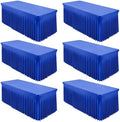 Shillance 6 Packs Royal Blue Tableclothes for 6 Foot Rectangle Table, Wrinkle Free Spandex Tablecovers 6FT Stretch Fitted Table Cloth with Skirt for Birthday Parties Graduations Event Wedding Banquet by Shillance