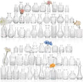 68pcs Clear Glass Bud Vase Set, Small Glass Vases for Centerpieces in Bulk by Fixwal