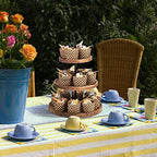 3 Tier Cupcake Stand, Wood Tiered Serving Tray Cupcake Tower, Serving Stand Display Dessert Cookie Candy Buffet Holder for Home Tea Party, Wedding, Farmhouse, Tea Party, Kitchen Decor - Image 6
