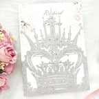 20 sets Laser Cut Crown wedding invitation pockets,Quinceañera Invitations, Sweet 16 Invitations,1 birthday invitations,and etc. - Image 4